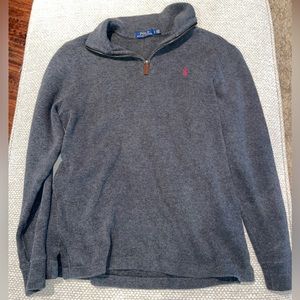 Polo Pullover Sweater Zip-Up